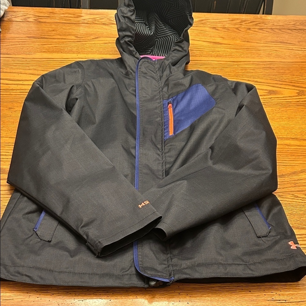 Under Armour Black Jacket with Vibrant Accents/9